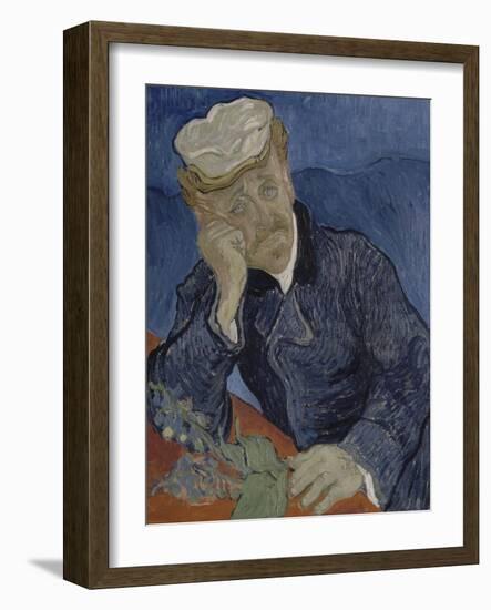 Le Docteur Paul Gachet (1828-1909)-Vincent van Gogh-Framed Giclee Print