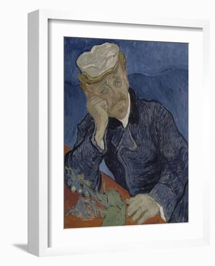 Le Docteur Paul Gachet (1828-1909)-Vincent van Gogh-Framed Giclee Print