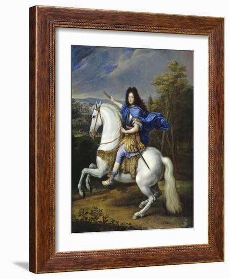 Le duc d'Orléans, représenté alors duc de Chartres (1674-1723) vers 1693, futur Régent Vers 1693-Pierre Mignard-Framed Giclee Print