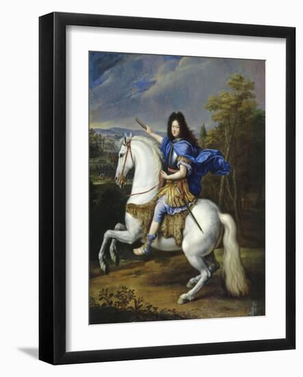 Le duc d'Orléans, représenté alors duc de Chartres (1674-1723) vers 1693, futur Régent Vers 1693-Pierre Mignard-Framed Giclee Print