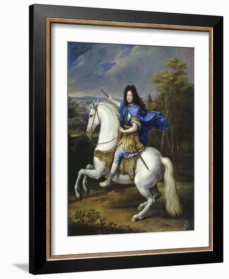 Le duc d'Orléans, représenté alors duc de Chartres (1674-1723) vers 1693, futur Régent Vers 1693-Pierre Mignard-Framed Giclee Print