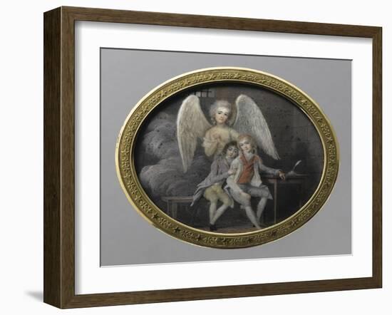 Le duc de Montpensier et le comte de Beaujolais en 1793, détenus pendant la Révolution, à la-null-Framed Giclee Print