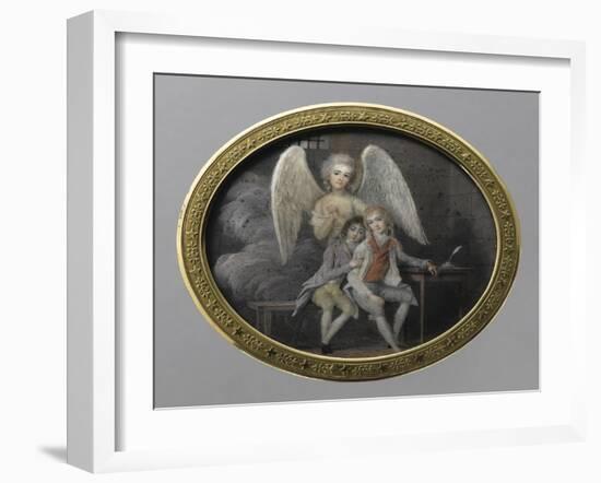 Le duc de Montpensier et le comte de Beaujolais en 1793, détenus pendant la Révolution, à la-null-Framed Giclee Print