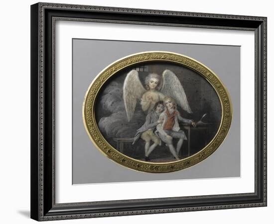 Le duc de Montpensier et le comte de Beaujolais en 1793, détenus pendant la Révolution, à la-null-Framed Giclee Print