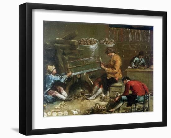 Le fabricant de chapelets-Francesco Guardi-Framed Giclee Print