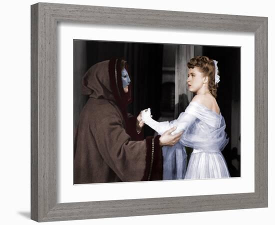 Le Fantome by l'Opera THE PHANTOM OF THE OPERA by Arthur Lubin with Claude Rains and Susanna Foster-null-Framed Photo