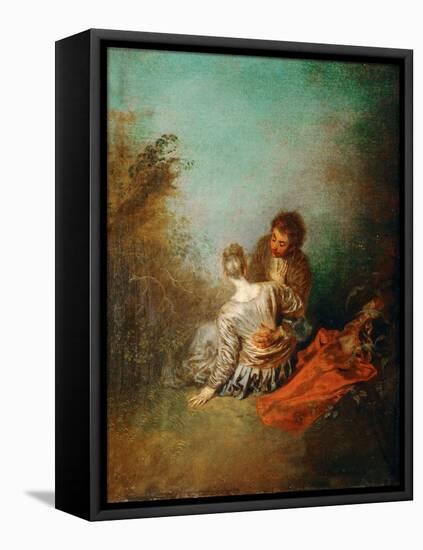 Le Faux Pas (The Mistaken Advance)-Jean Antoine Watteau-Framed Premier Image Canvas