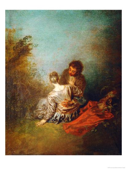 Le Faux Pas Giclee Print Jean Antoine Watteau Art Com