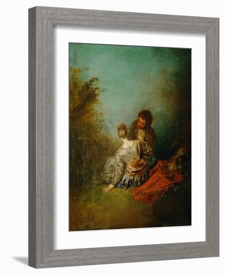 Le Faux Pas-Jean Antoine Watteau-Framed Giclee Print