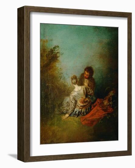 Le Faux Pas-Jean Antoine Watteau-Framed Giclee Print