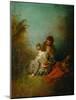 Le Faux Pas-Jean Antoine Watteau-Mounted Giclee Print