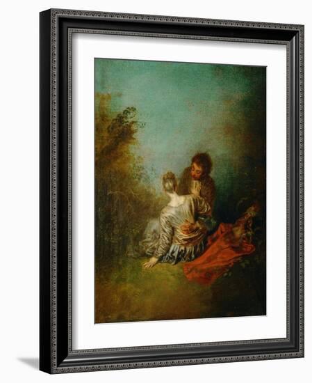 Le Faux Pas-Jean Antoine Watteau-Framed Giclee Print