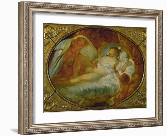 Le Feu Aux Poudres, Before 1770-Jean-Honoré Fragonard-Framed Giclee Print