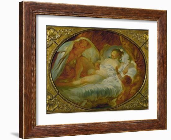 Le Feu Aux Poudres, Before 1770-Jean-Honoré Fragonard-Framed Giclee Print