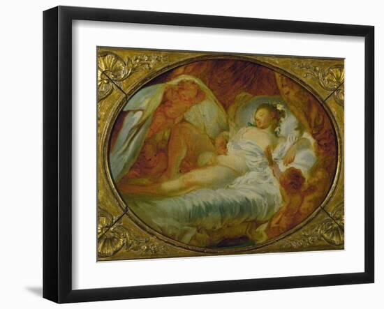 Le Feu Aux Poudres, Before 1770-Jean-Honoré Fragonard-Framed Giclee Print