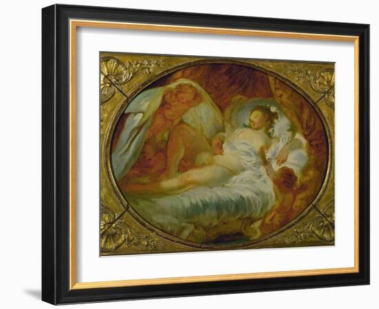 Le Feu Aux Poudres, Before 1770-Jean-Honoré Fragonard-Framed Giclee Print