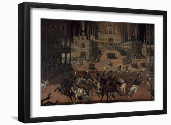 Le Feu, détail d'un ensemble des 4 éléments-Claude Deruet-Framed Giclee Print