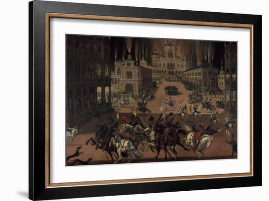 Le Feu, détail d'un ensemble des 4 éléments-Claude Deruet-Framed Giclee Print