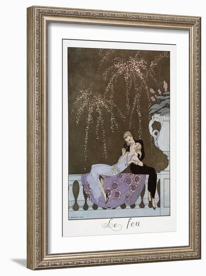 Le Feu-Georges Barbier-Framed Giclee Print