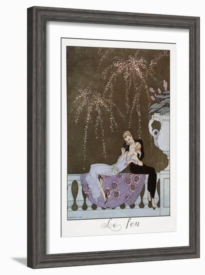 Le Feu-Georges Barbier-Framed Giclee Print