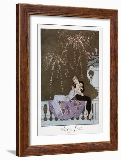 Le Feu-Georges Barbier-Framed Giclee Print