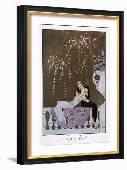 Le Feu-Georges Barbier-Framed Giclee Print