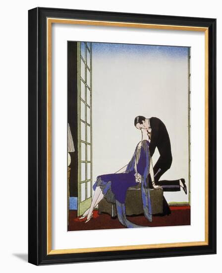 Le Feu-Georges Barbier-Framed Giclee Print