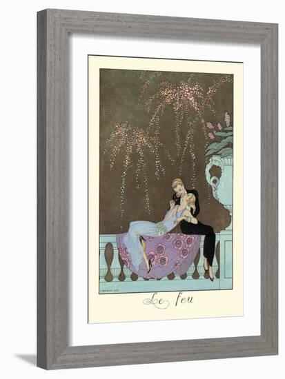 Le Feu-Georges Barbier-Framed Art Print