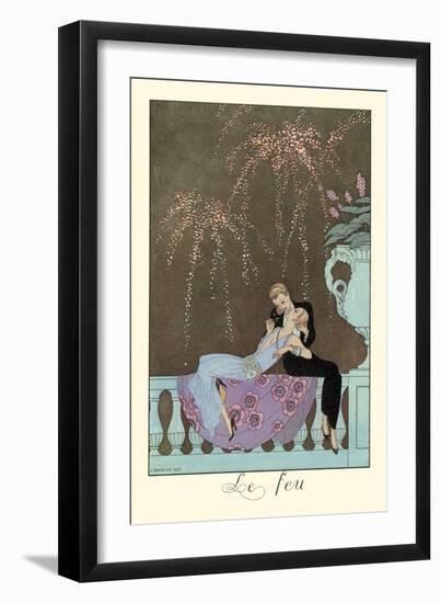 Le Feu-Georges Barbier-Framed Art Print