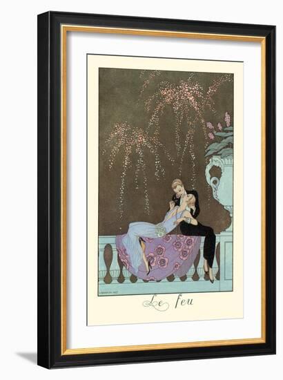 Le Feu-Georges Barbier-Framed Art Print