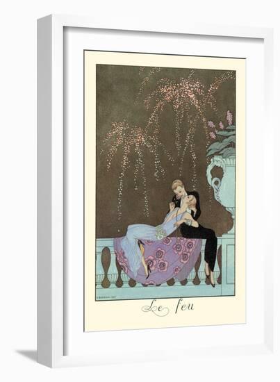 Le Feu-Georges Barbier-Framed Premium Giclee Print