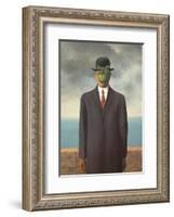 Le Fils de L'Homme (Son of Man)-Rene Magritte-Framed Art Print