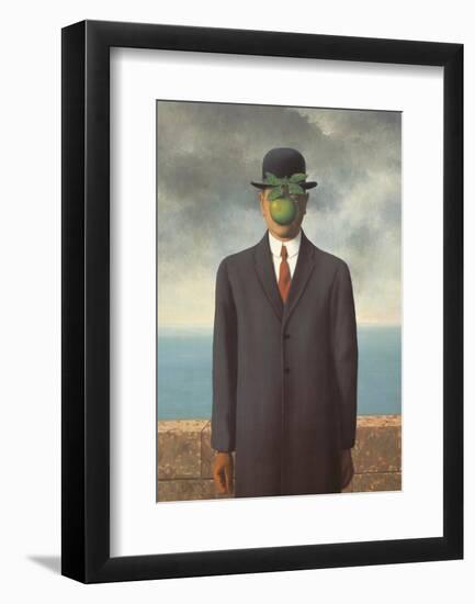 Le Fils de L'Homme (Son of Man)-Rene Magritte-Framed Art Print