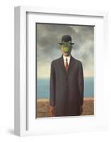Le Fils de L'Homme (Son of Man)-Rene Magritte-Framed Art Print