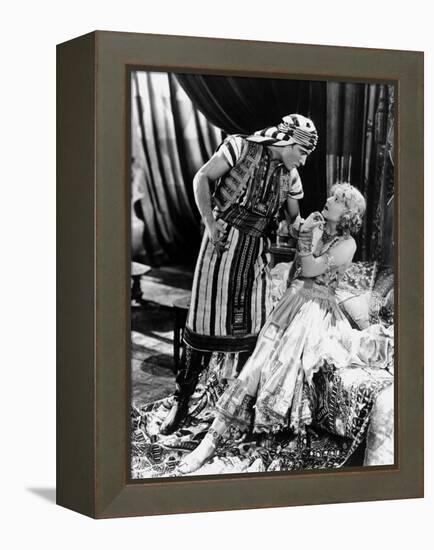 Le Fils du Sheik The Son of the Sheik by George Fitzmaurice with Rudolph Valentino and Vilma Banky,-null-Framed Stretched Canvas