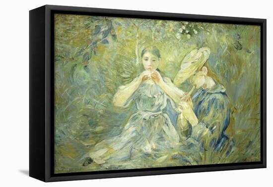 Le Flageolet-Berthe Morisot-Framed Premier Image Canvas