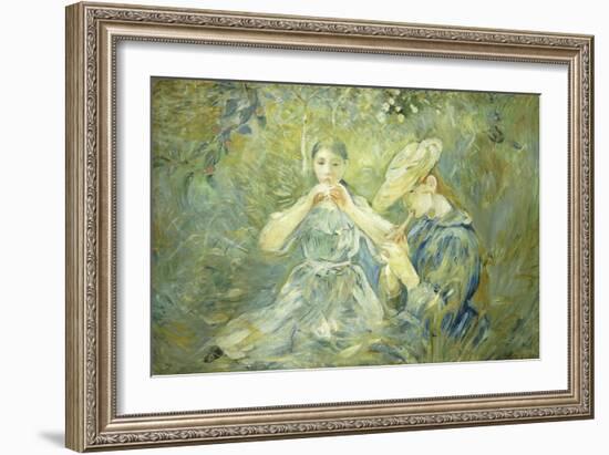 Le Flageolet-Berthe Morisot-Framed Giclee Print