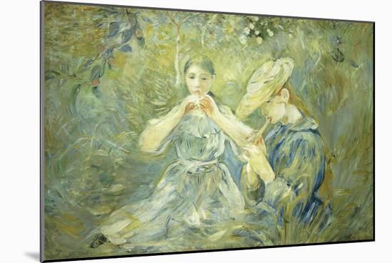 Le Flageolet-Berthe Morisot-Mounted Giclee Print