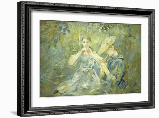 Le Flageolet-Berthe Morisot-Framed Giclee Print