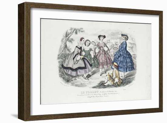 Le Follet (revue): ensembles de toilettes de la maison Leroy, planche 2276-Anaïs Toudouze-Framed Giclee Print