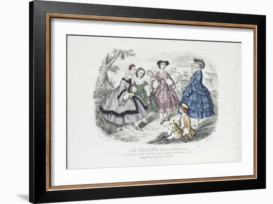 Le Follet (revue): ensembles de toilettes de la maison Leroy, planche 2276-Anaïs Toudouze-Framed Giclee Print