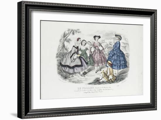 Le Follet (revue): ensembles de toilettes de la maison Leroy, planche 2276-Anaïs Toudouze-Framed Giclee Print