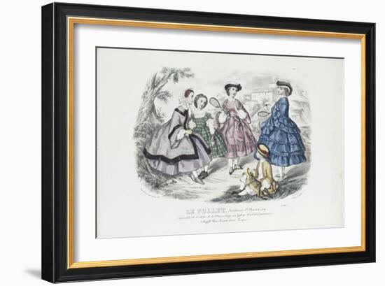 Le Follet (revue): ensembles de toilettes de la maison Leroy, planche 2276-Anaïs Toudouze-Framed Giclee Print