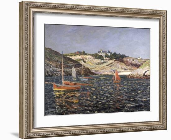 Le Fond du Port du Goulphar, Belle-Isle en Mer, 1909-Maxime Emile Louis Maufra-Framed Giclee Print