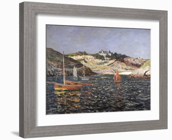 Le Fond du Port du Goulphar, Belle-Isle en Mer, 1909-Maxime Emile Louis Maufra-Framed Giclee Print