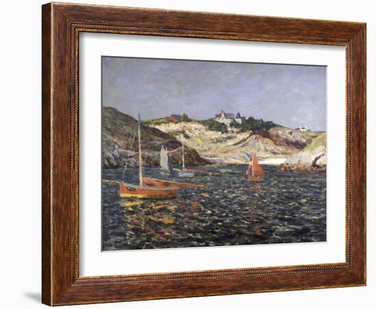 Le Fond du Port du Goulphar, Belle-Isle en Mer, 1909-Maxime Emile Louis Maufra-Framed Giclee Print