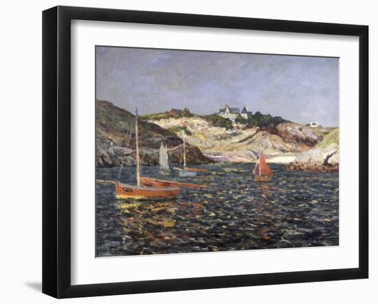 Le Fond du Port du Goulphar, Belle-Isle en Mer, 1909-Maxime Emile Louis Maufra-Framed Giclee Print