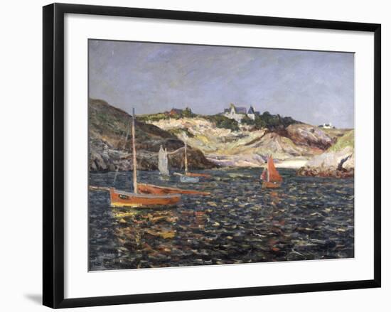 Le Fond du Port du Goulphar, Belle-Isle en Mer, 1909-Maxime Emile Louis Maufra-Framed Giclee Print