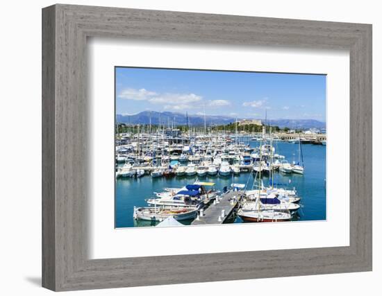 Le Fort Carre and harbour, Antibes, Alpes-Maritimes, Cote d'Azur, Provence, French Riviera, France,-Fraser Hall-Framed Photographic Print