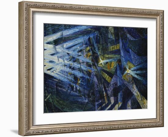 Le Forze Di Una Strada, 1911-Umberto Boccioni-Framed Giclee Print